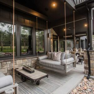 Alternative view of Amish Casual The Malvern Porch Swing Bed