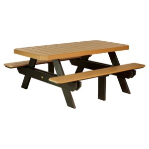Alternative view of Luxcraft Poly Lumber Rectangular Picnic Table